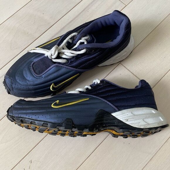 Nike Air Max Lace Up Low Top Running Athletic Sneaker Shoes Purple Blue Size 7 - Picture 2 of 5